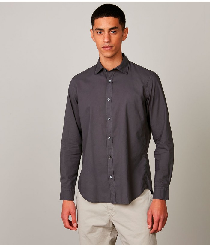 Hartford Sammy Pat Shirt Charcoal