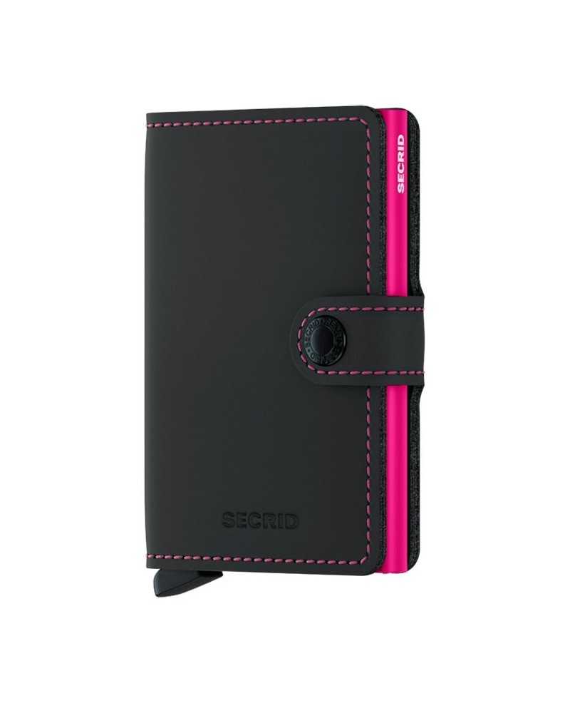 Secrid Miniwallet Matte Black Fuchsia | SECRID - Compra Online en Sune