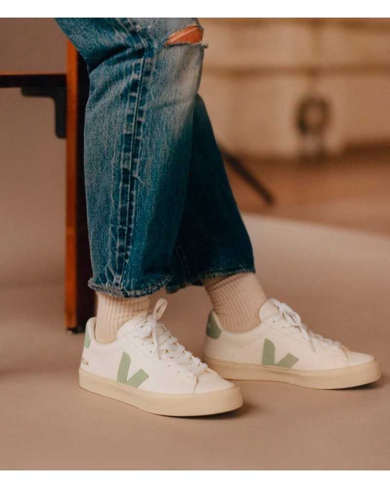 Veja Campo White Matcha | VEJA - Shop Online at Sune