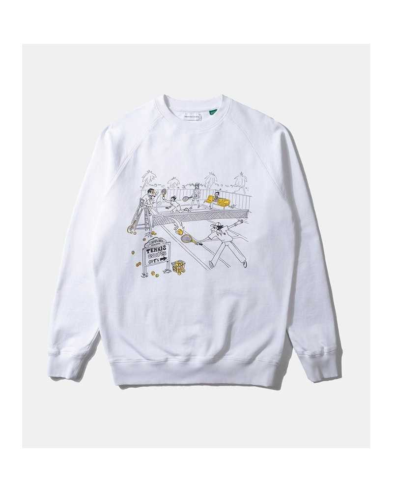 Edmmond Tennis Courts Sweatshirt White | EDMMOND STUDIOS - Compra Online en Sune
