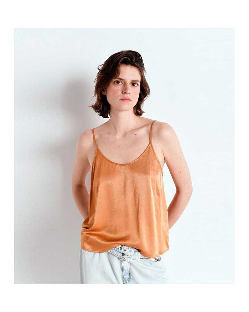 American Vintage Voogy Top Cocoa | AMERICAN VINTAGE - Shop Online at Sune