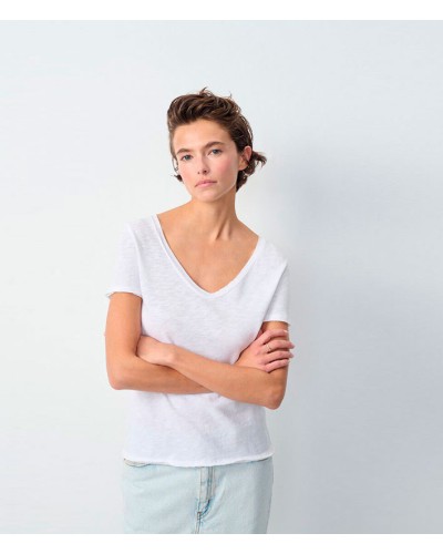 American Vintage Sonoma Tshirt V White | AMERICAN VINTAGE - Compra Online en Sune