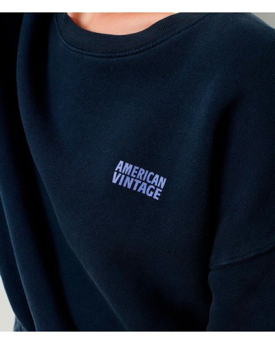 American Vintage Izubird Sweatshirt Marine | AMERICAN VINTAGE - Compra Online en Sune