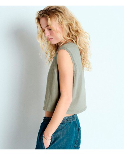 American Vintage Ouky Tee Vert Grey | AMERICAN VINTAGE - Compra Online en Sune