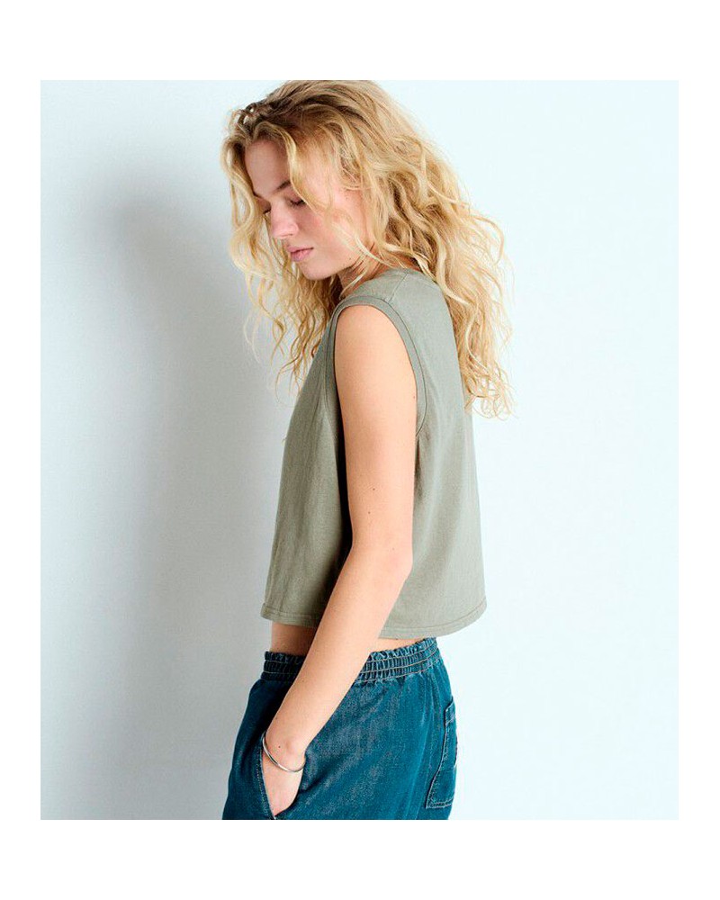 American Vintage Ouky Tee Vert Grey | AMERICAN VINTAGE - Compra Online en Sune