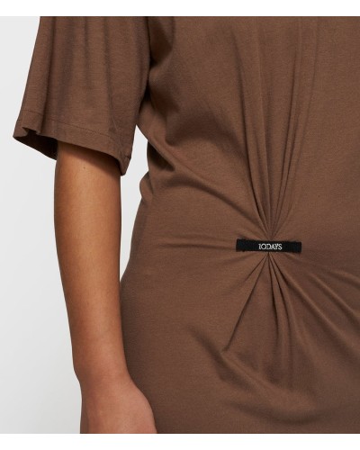 10 Days Tee Dress Gathering Brown