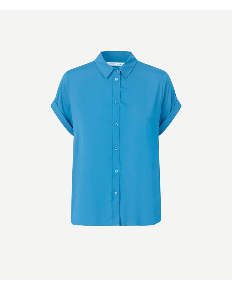 Samsoe Samsoe Majan Shirt Blue Jasper