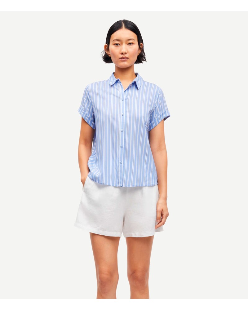 Samsoe Samsoe Majan Shirt Blue Stripe