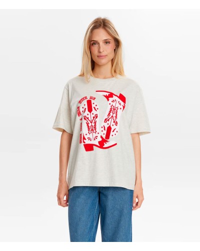 Numph Nuwestern Tshirt Grey