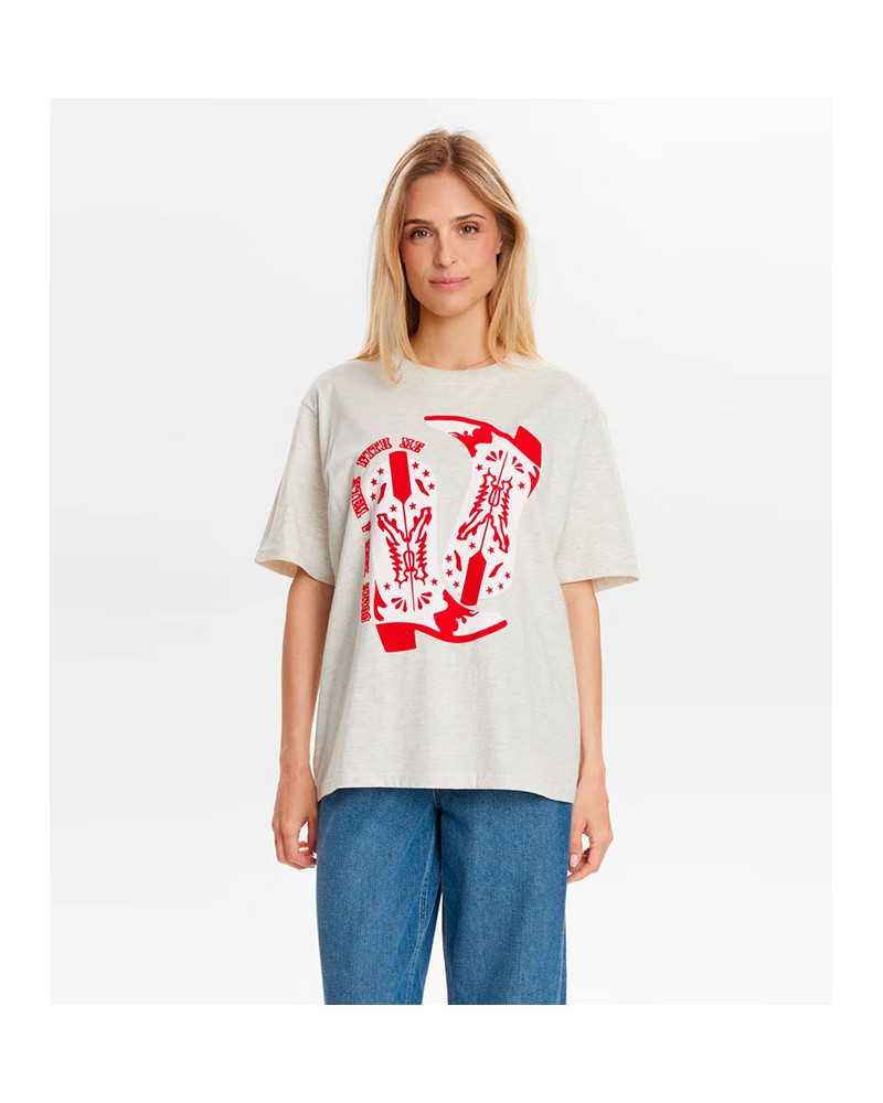 Numph Nuwestern Tshirt Grey | NÃMPH - Compra Online en Sune