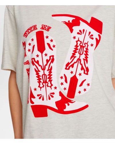 Numph Nuwestern Tshirt Grey