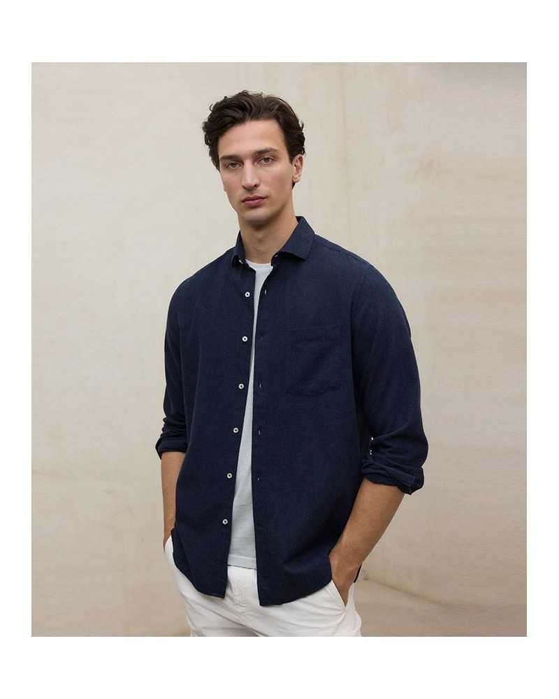 Ecoalf Felipe Shirt Navy Melange | ECOALF - Compra Online en Sune