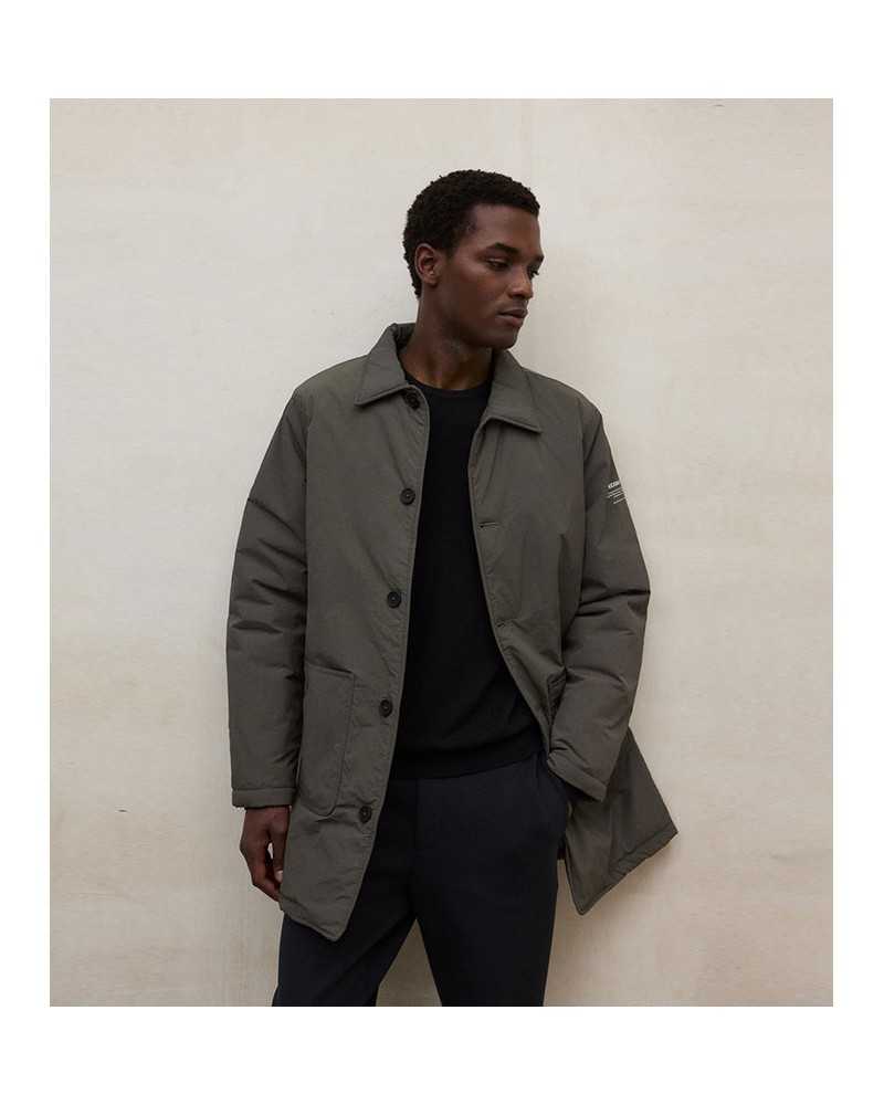 Ecoalf Ancua Long Jacket Asteroid | Shop Online at Sune