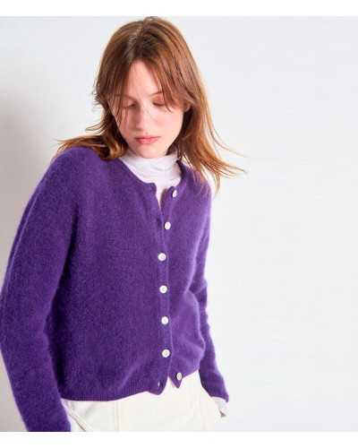 American Vintage Vito Cardigan Aubergine