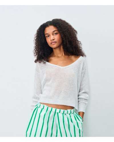 American Vintage Dum Jersey Arctique | AMERICAN VINTAGE - Acheter en ligne chez Sune