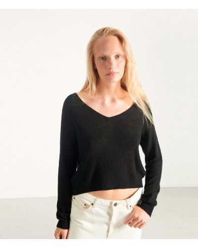 American Vintage Dum Jersey Noir | AMERICAN VINTAGE - Acheter en ligne chez Sune