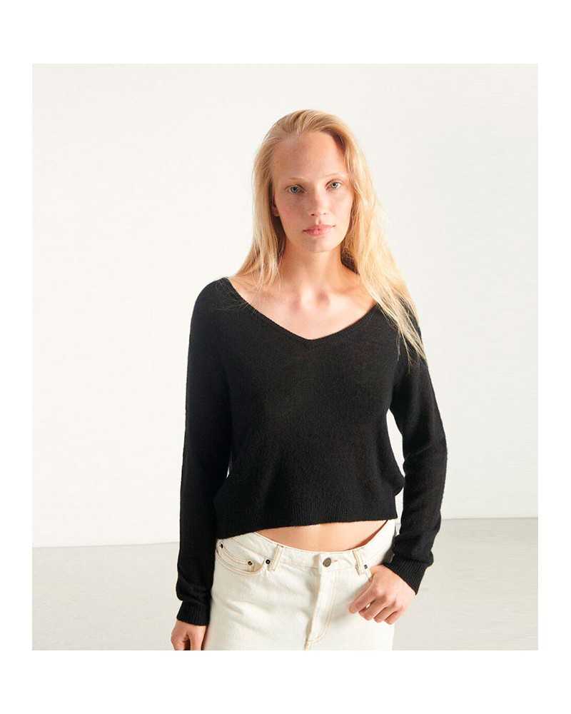 American Vintage Dum Jersey Noir | AMERICAN VINTAGE - Shop Online at Sune