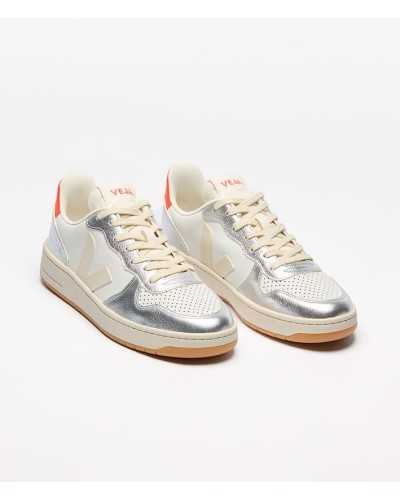 Veja V-10 White Pierre Silver | VEJA - Compra Online en Sune