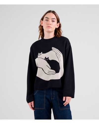 Dedicated Kittens Sweater Black