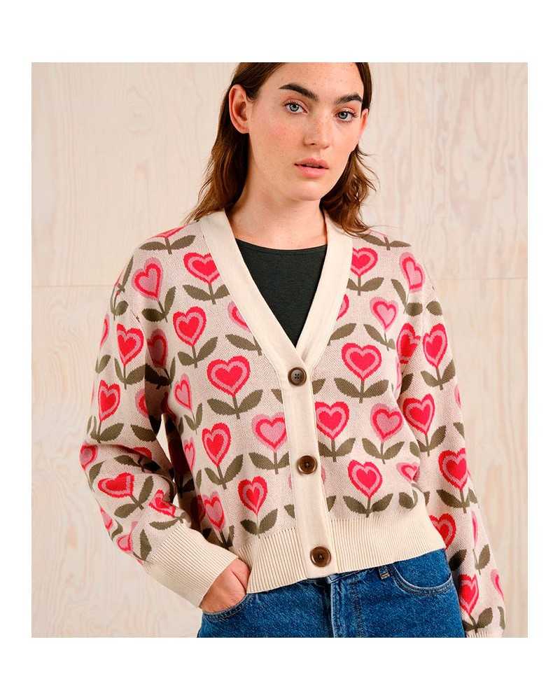 Dedicated Love Cardigan Flowers