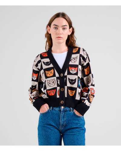 Dedicated Cat Bingo Cardigan Cats