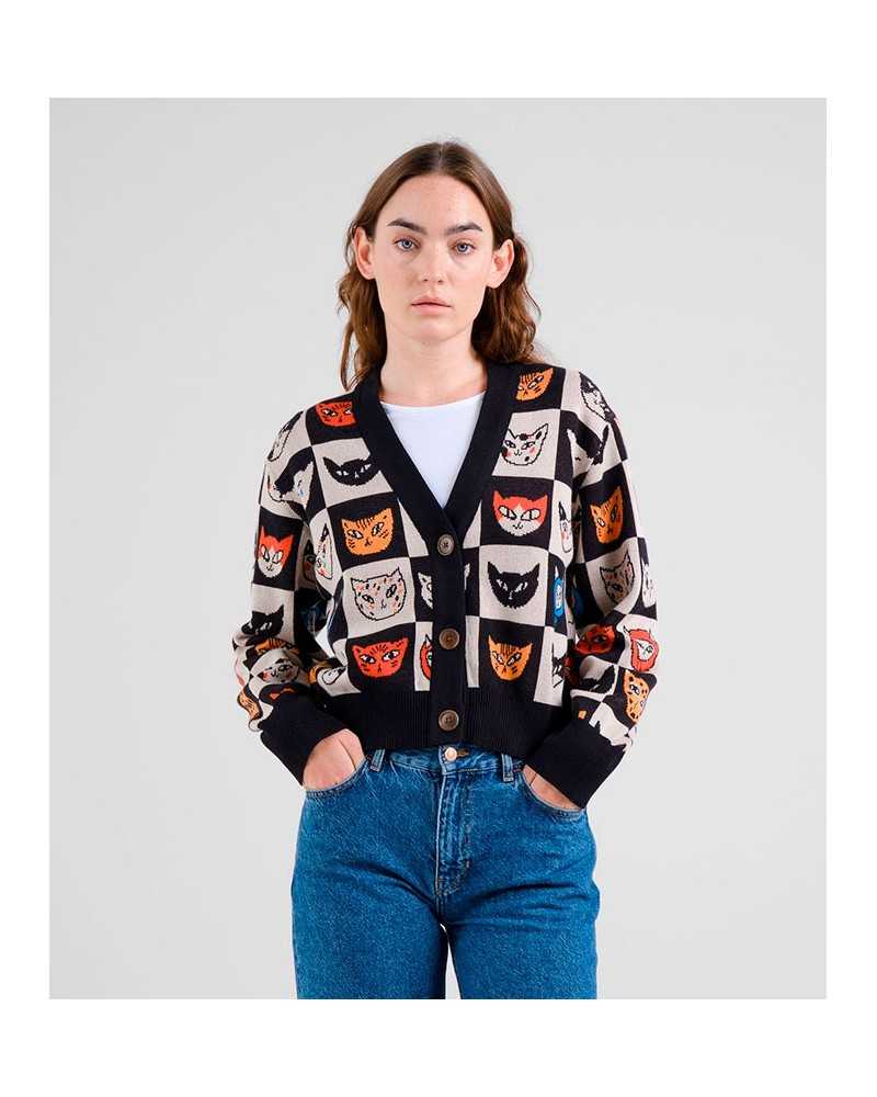 Dedicated Cat Bingo Cardigan Cats