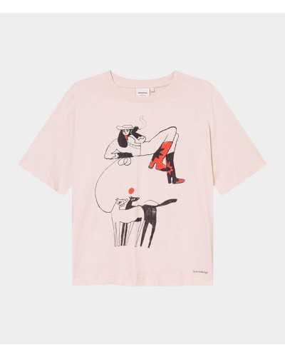 Dedicated Star Boots Tshirt Ecru
