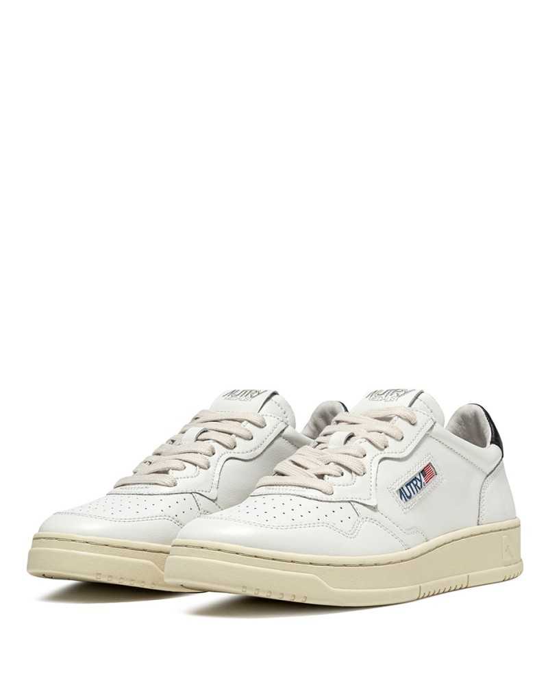 Autry Medalist Low Man White Black