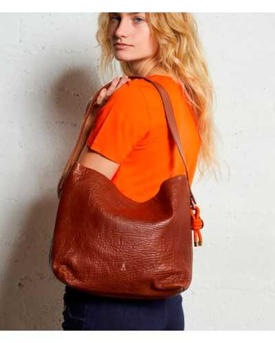 Craie Shift Lamb Bag Havanna