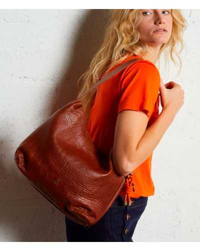Craie Shift Lamb Bag Havanna