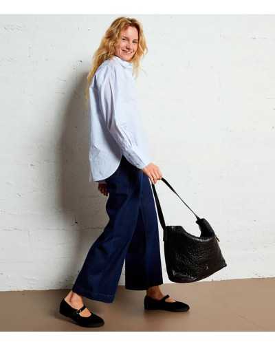 Craie Shift Lamb Bag Noir
