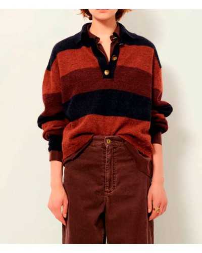 Sessun Cobby Jersey Navy Rust