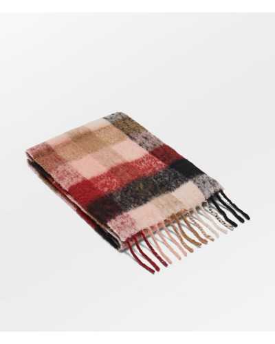 Becksondergaard Check Scarf Burgundy