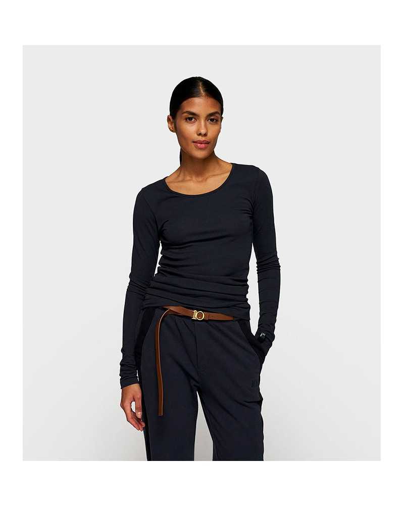 10 Days Modal Tee Extra Long Navy | Shop Online at Sune