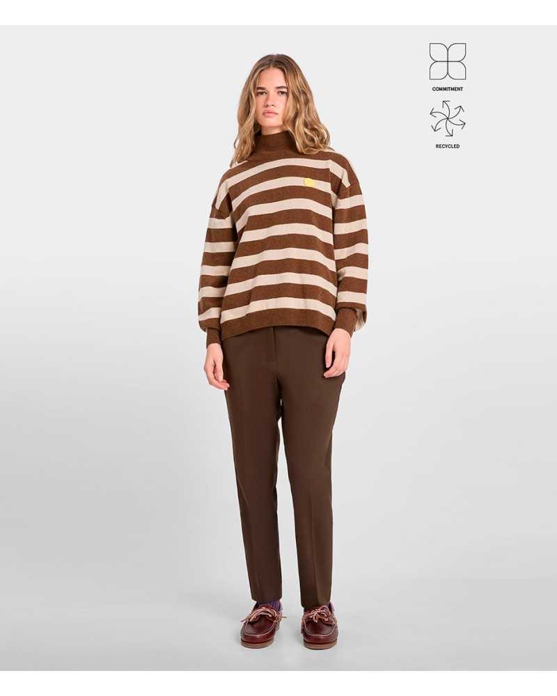 Loreak Kadahi Dot Jersey Brown | Shop Online at Sune