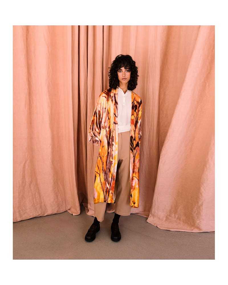Maitane Bilbao Peach Kimono Print Maitane Bilbao Peach Kimono Print