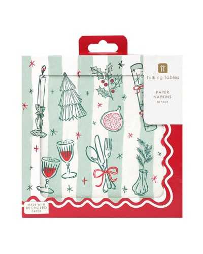 Talking Tables Bon Napkin Noel