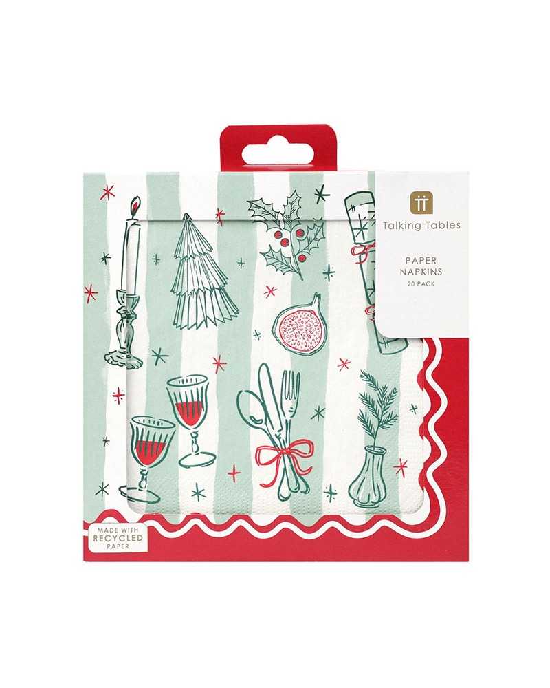 Talking Tables Bon Napkin Noel