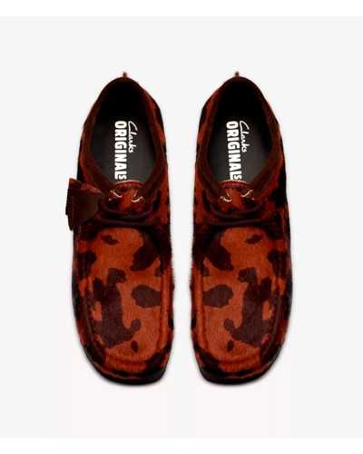Clarks Wallabee Cow Print