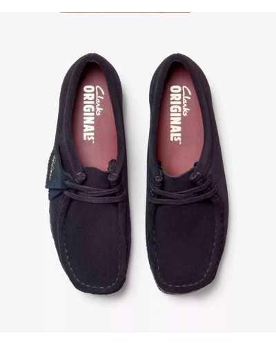 Clarks Wallabee Black Suede