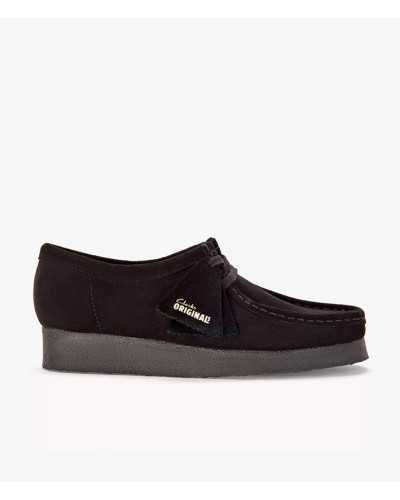 Clarks Wallabee Black Suede