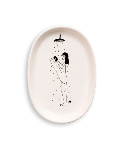 Helen B Dish Yoga in the shower