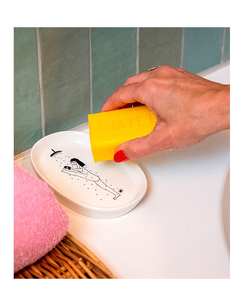 Helen B Dish Yoga in the shower