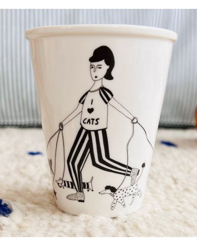 Helen B Cup I Love cats