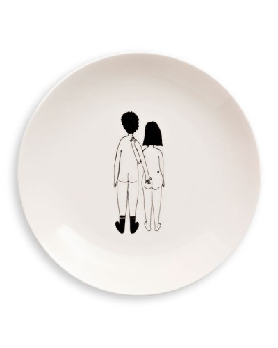 Helen B Plate Naked couple back