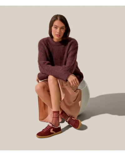 Voile Blanche Ines Suede Burgundy