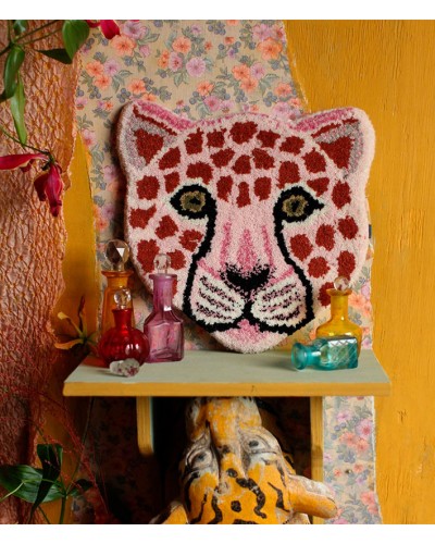 Doing Goods Head Rug Pinky Leopard