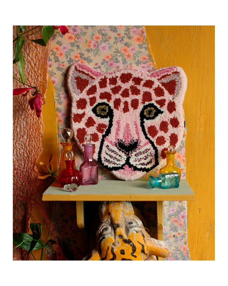 Doing Goods Head Rug Pinky Leopard