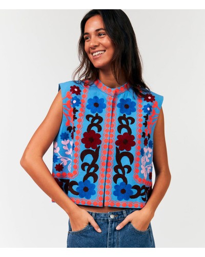 Lollys Laundry Binll Vest Blue