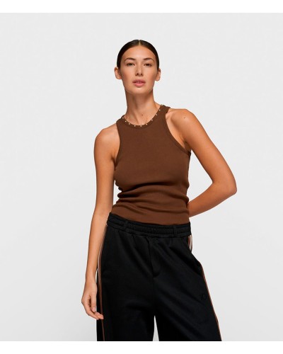 10 Days Tank Top Pearls Fudge